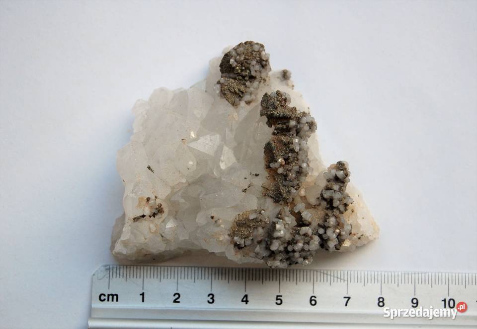 Kryształ górski piryt szczotka naturalny Lublin