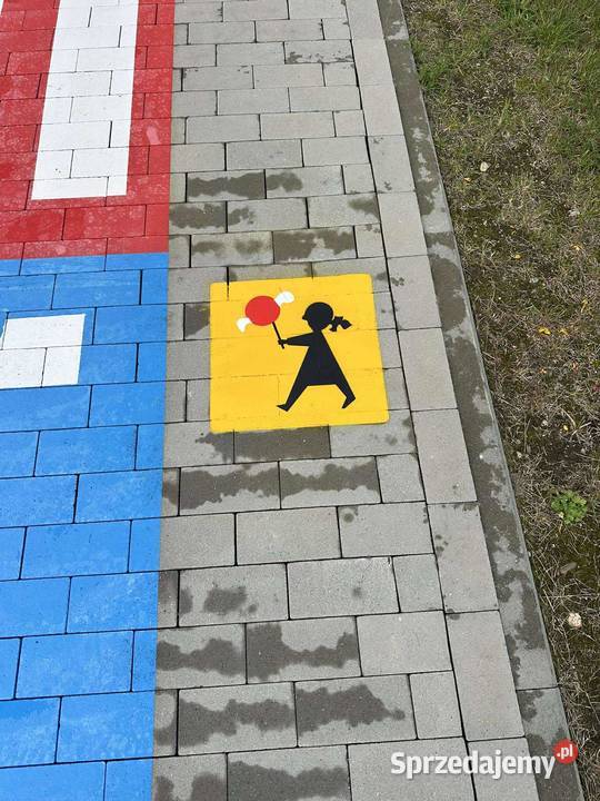 Mini znaki drogowe malowane to pomoc dydaktyczna Poznań