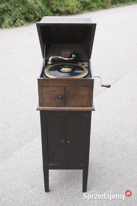 Gramofon z meblem Cremona Rex początek lat 1900 Szczecin