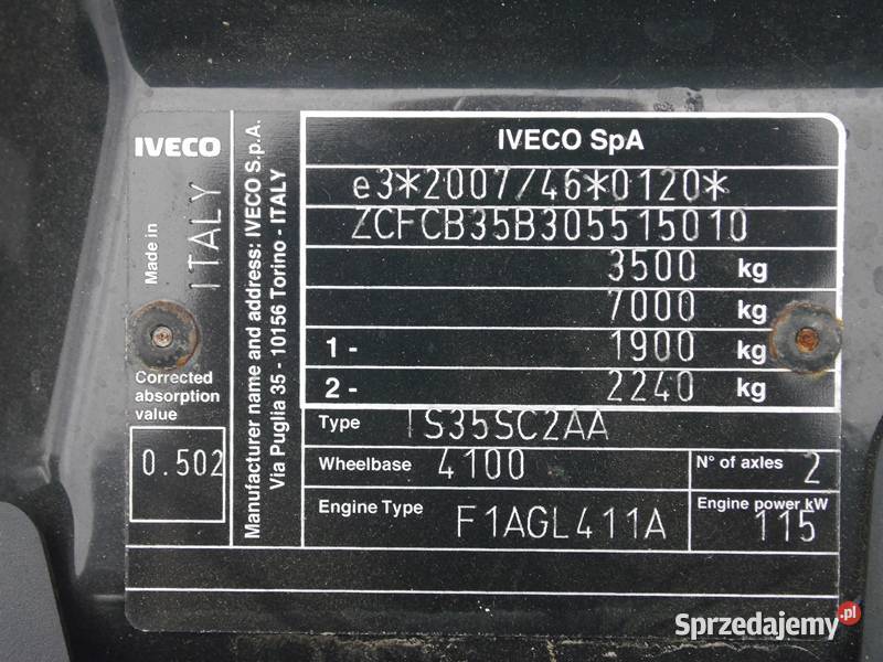 IVECO DAILY 35S16HA8V HIMATIC Furgon 16m3