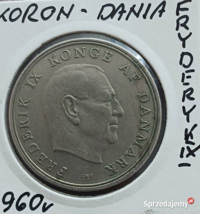 5 Koron Dania 1960 r Fryderyk IX Konin