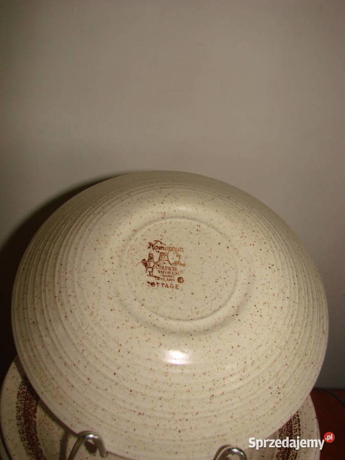 Churchill England Komespun Cottage talerz Pruszcz Gdański