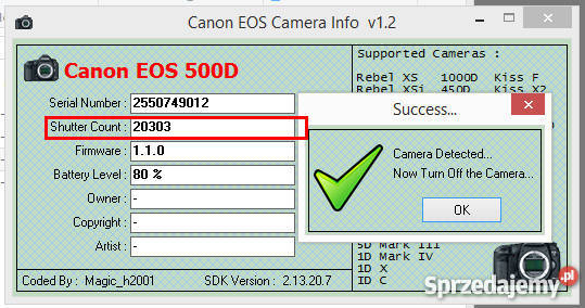 CANON 500D OBIEKTYW KIT AKCESORIA podkarpackie Rzeszów