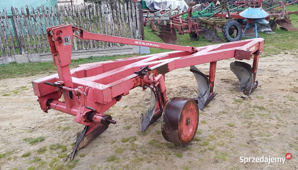 Pług zagonowy Duży 4skibowy 70 wysoka słupica Dąbrowa Tarnowska