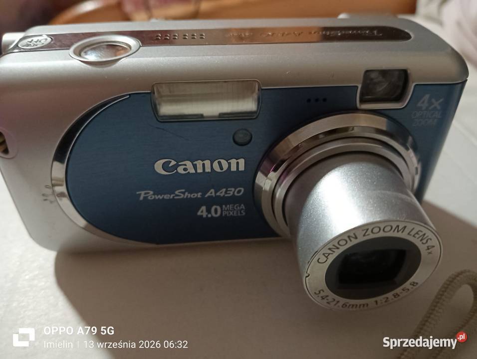 Canon PowerShot A430 Digital Cam CCD Retro Imielin