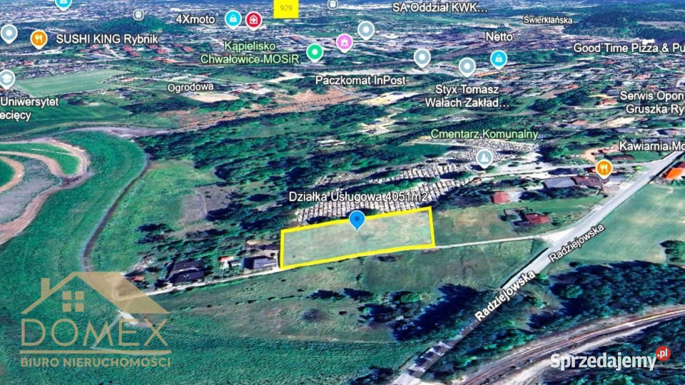 Działka Rybnik 4051m2 gaz śląskie sprzedam