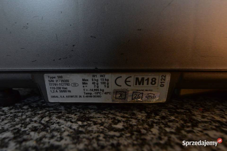 Waga sklepowa Dibal Type 500 z wysięgnikiem