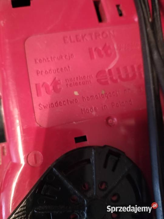 Trzy stare czerwone telefony telkom i dwa zachodniopomorskie Choszczno