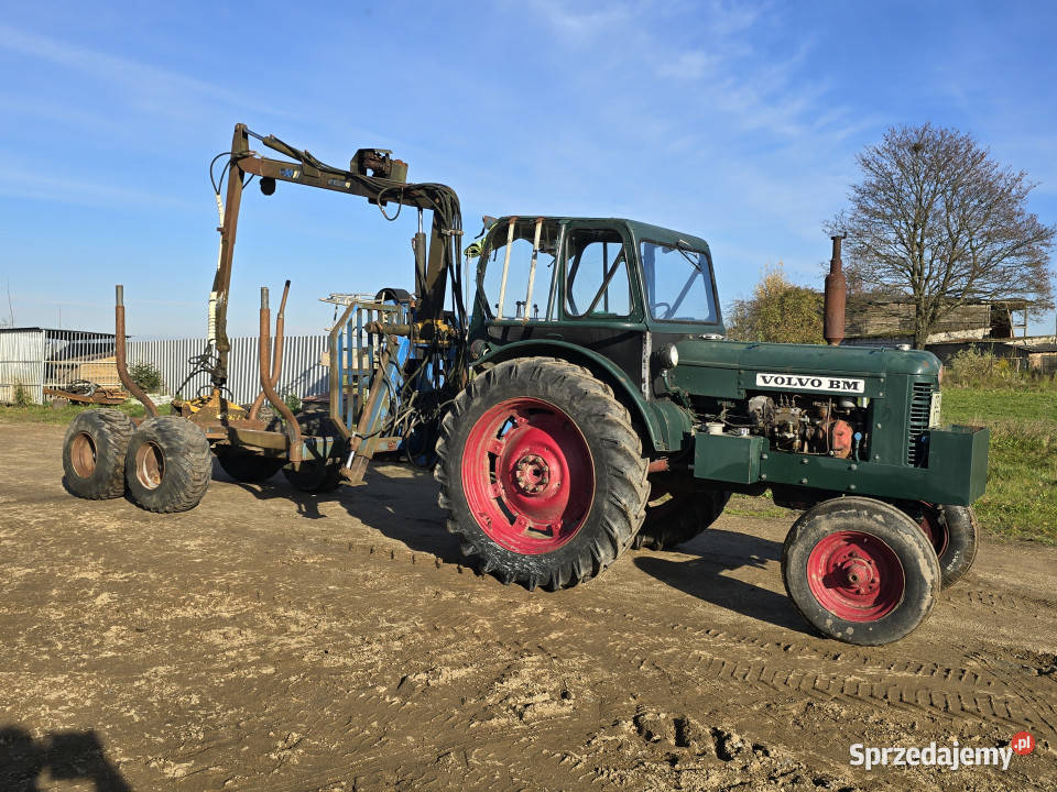 Zestaw zrywkowy ciągnik VOLVO BM przyczepa Litwinki sprzedam