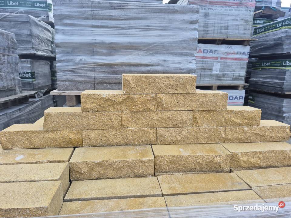 Palisada Betonowa Łupana Cegła Murek Obrzeże mazowieckie