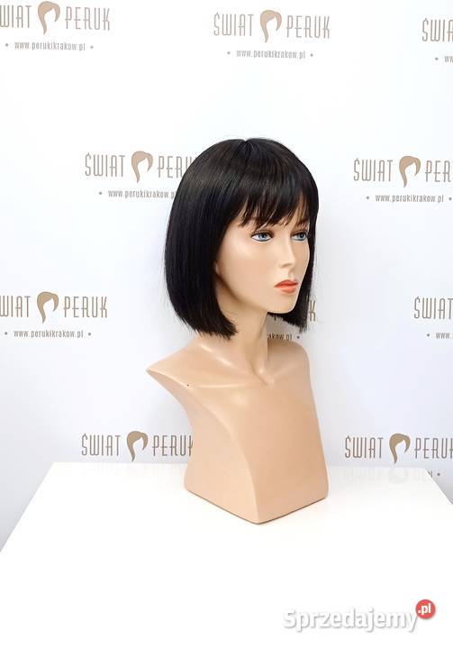 Peruka syntetyczna bob z grzywką termoodporna Akcesoria do włosów Piekoszów
