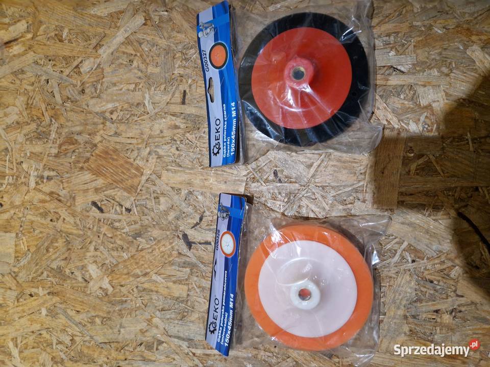 Gąbka polerska czarna 150mm x 45mm M14 twarda Głogowa