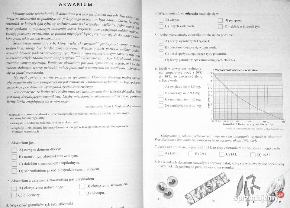 Międzyprzedmiotowe arkusze testowe Anna Chełm