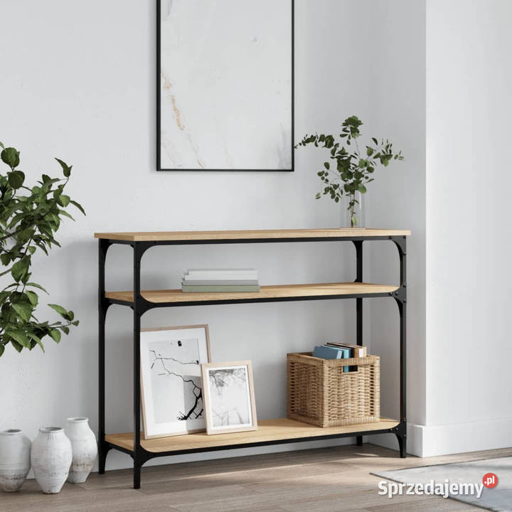 Stolik konsolowy dąb sonoma 100x29x75 WM834036 Warszawa