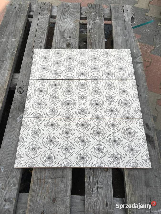 Glazura płytka ścienna cemento grey ornament Reguły