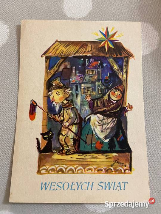 Pocztówka Wesołych Świąt Jan Marcin Szancer Błażejowice