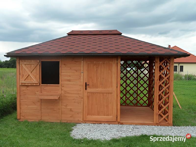 Drewutnia Mroczek 3x45m 4spadowy domek