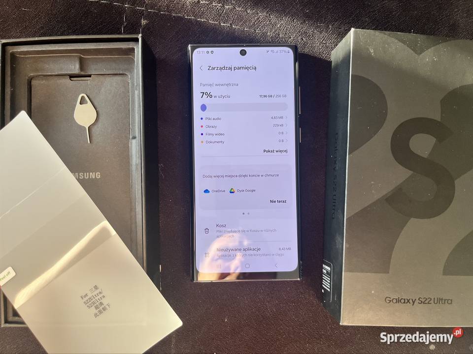 Samsung S22 Ultra ekran świeży S Pen 256 GB i