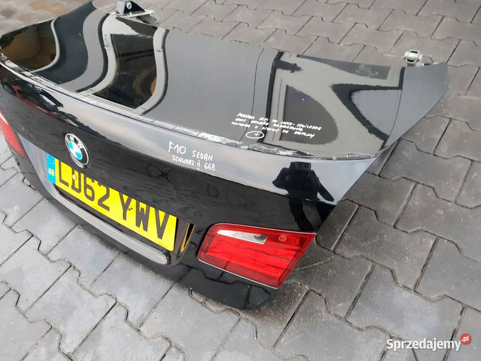 BMW F10 TYLNA KLAPA BAGAŻNIKA TYŁ LAMPY ZAMEK osobowe lubelskie