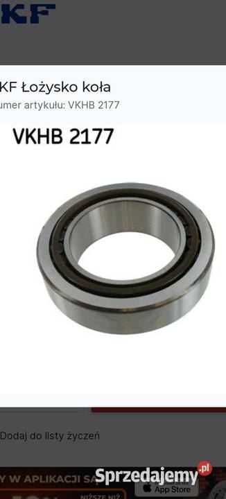 Łożysko koła SKF VKHB 2177 Niwka
