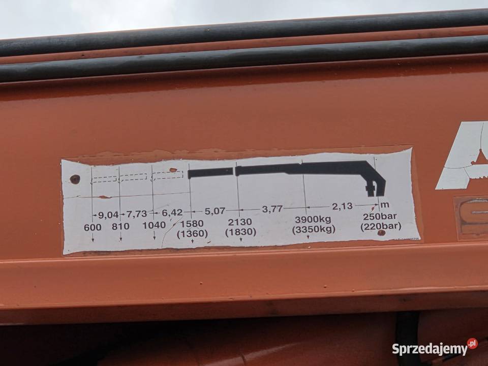 Mercedes ATEGO 1523 1223 HDS Żuraw Dźwig Chwytak Dźwigi samochodowe Łańcut