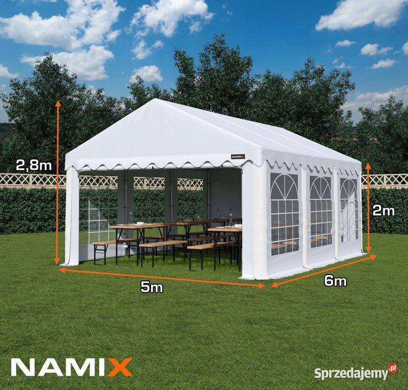 Namiot BASIC 5x6 imprezowy handlowy ogrodowy Jabłonna
