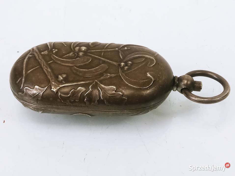 Pudełko na Monety Pozłacane Blanc secesja Antyki Nowa Sól