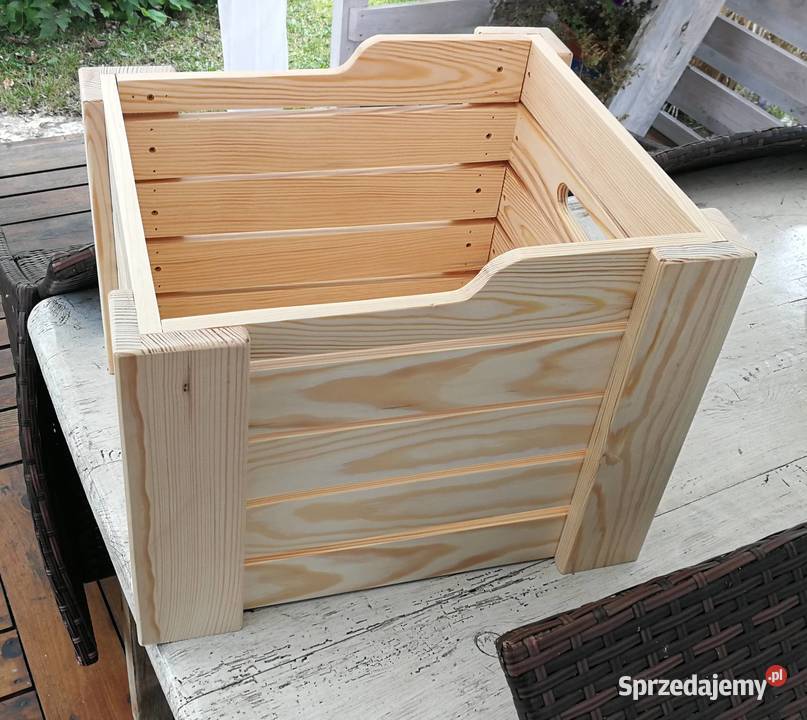 Skrzynka na winyle pojemnik na drewno donica Regały Radków sprzedam