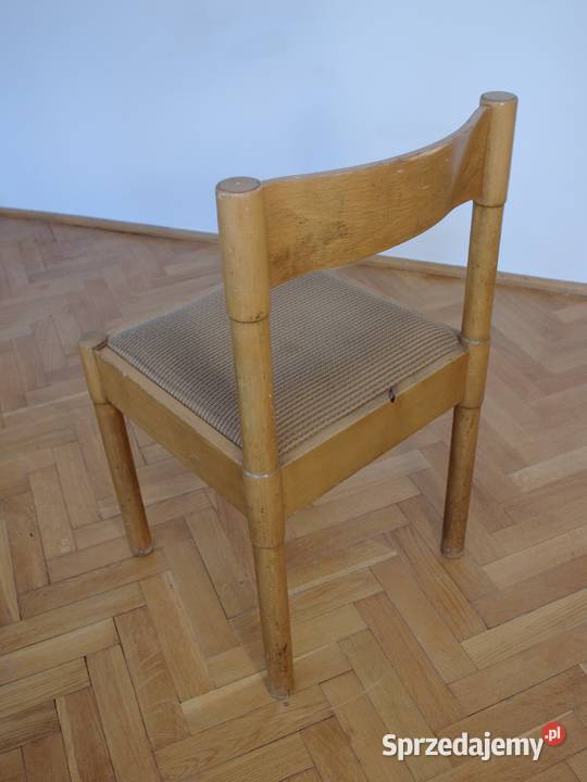 Krzesło drewniane Fabryka Mebli w Gościcinie PRL pomorskie Gdańsk
