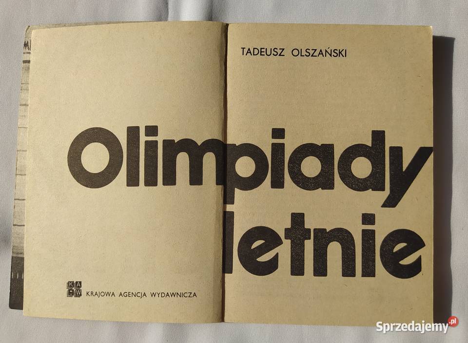 OLIMPIADY LETNIE Tadeusz Olszański miękka Hajnówka