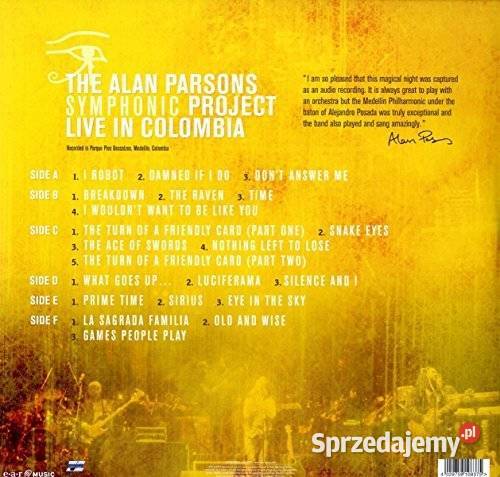 WINYL Alan Parsons Symphonic Project Live In rock sprzedam