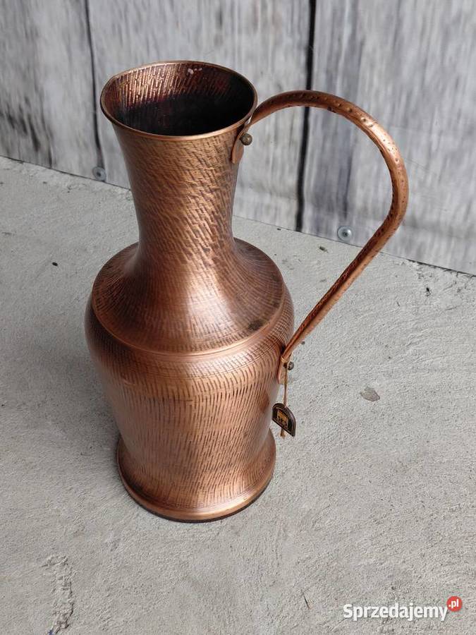 Duży miedziany dzban wazon 117 Pozostałe