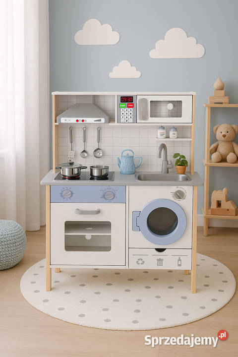 Drewniana kuchnia dzieci ECOTOYS 935 dźwięki
