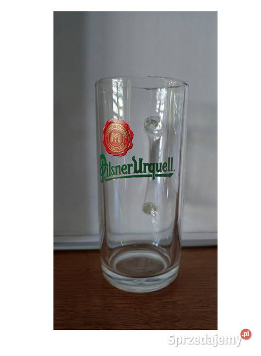 szklanka kufel do piwa Pilsner Urquell prosty z świętokrzyskie sprzedam