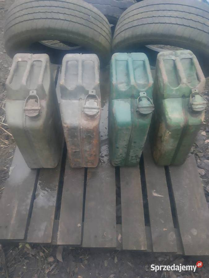 Kanister karnister metalowy wojskowy PRL retro