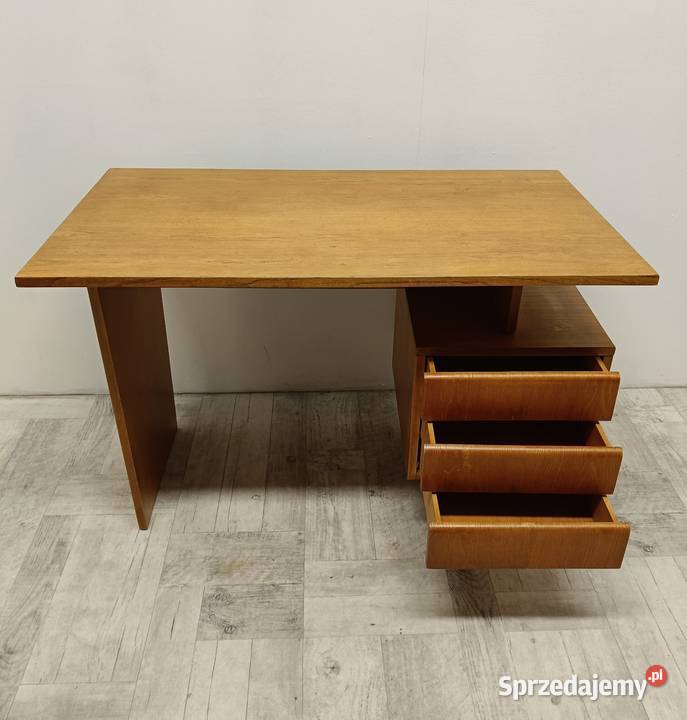 biurko PRL vintage design Czechosłowacja lata Radomsko