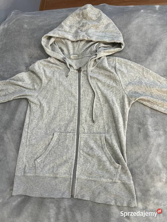 Sweter bluza szara na zamek Jasło