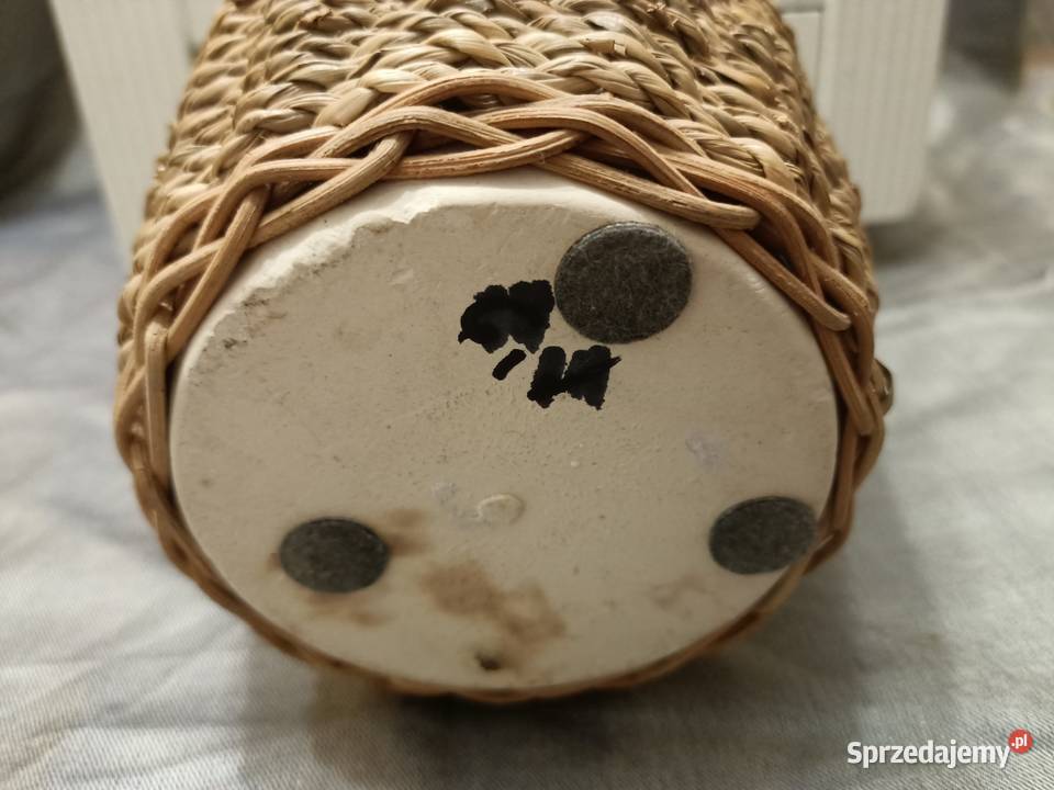 Dekoracja ogrodu doniczka osłonka wiklina lubelskie Zamość