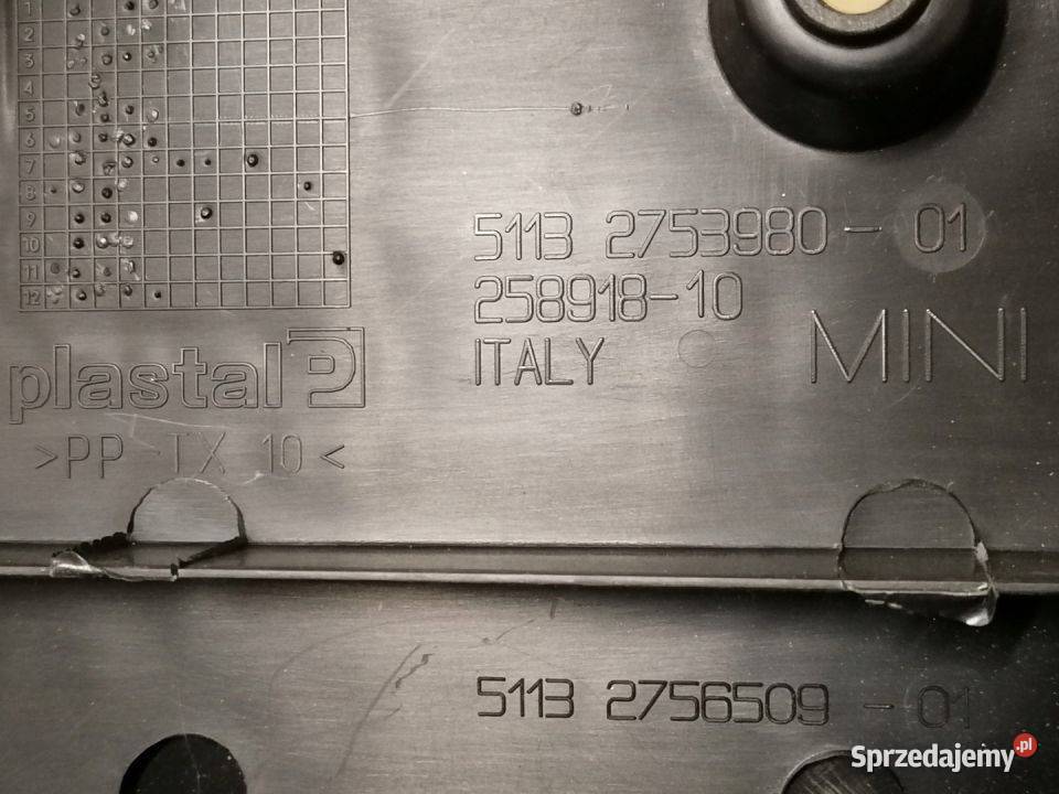 MINI R55 R56 R57 MOCOWANIE TABLICY PRZÓD 2753980 osobowe Pleszew