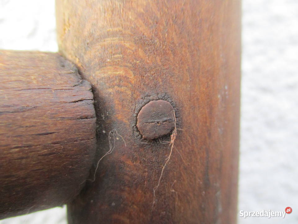 Stare Gięte Oparcie Krzesła KOŁKOWANE Nieporęt