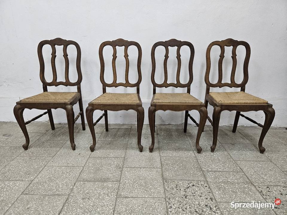 Krzesła ludwikowskie Francja 4 sztuki małopolskie Nowy Sącz