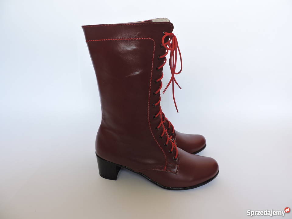 Obuwie skórzane obcas 5 bez zamka Wadowice