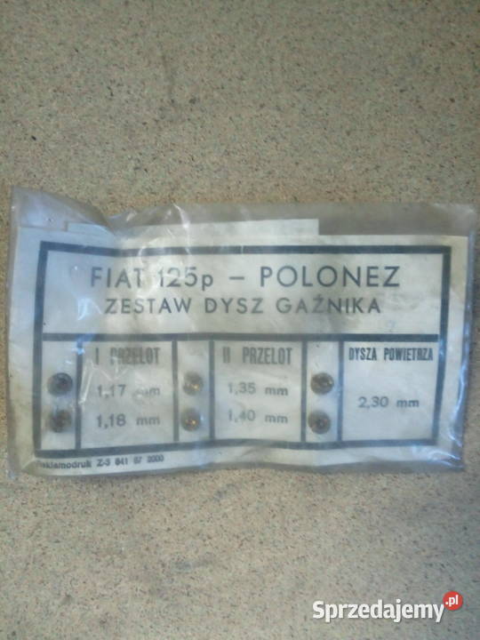 zestaw naprawczy pompy dysze gaźnika FSO wielkopolskie Ostrów Wielkopolski