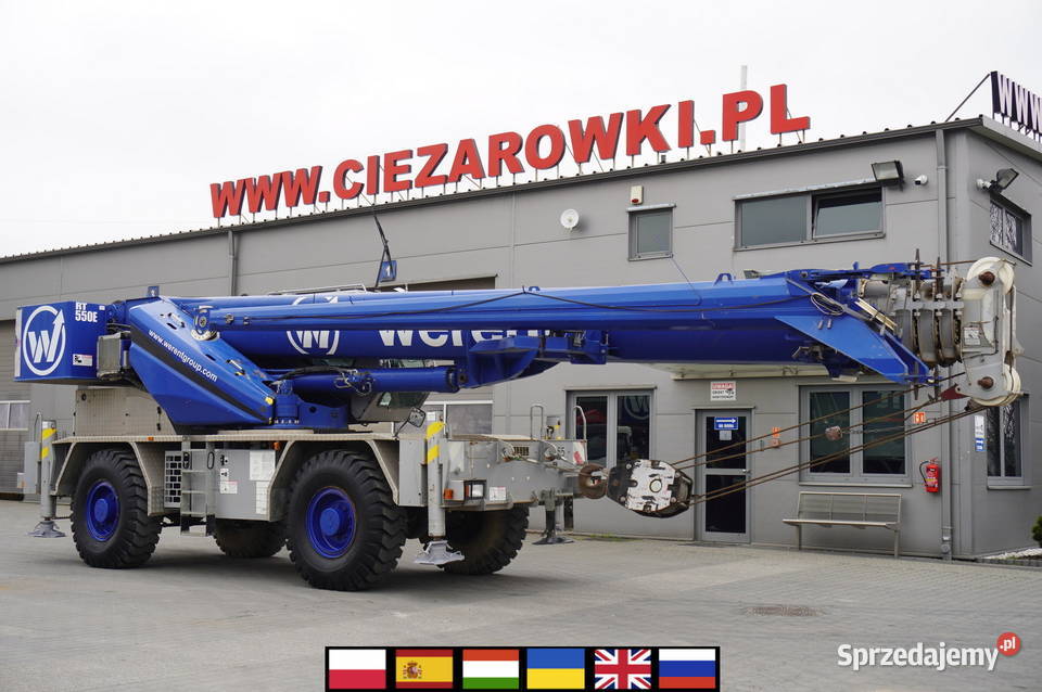 Dźwig terenowy Grove RT550E 2017 3000 MTH249667 nie małopolskie Kraków sprzedam