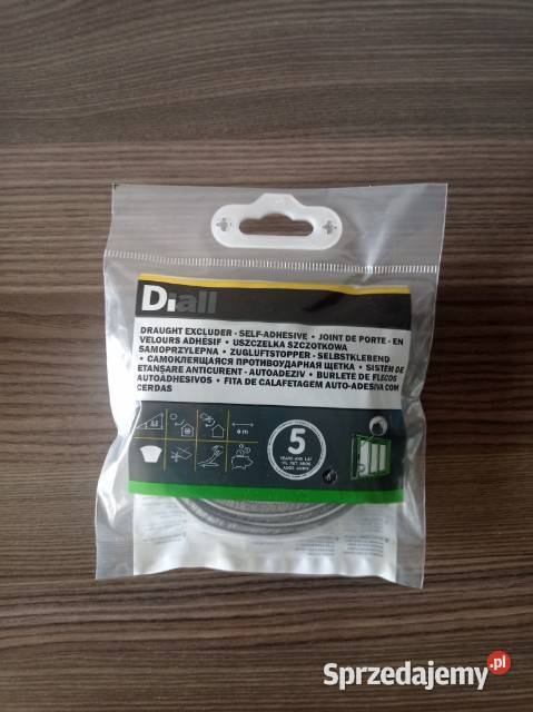 Uszczelka szczotkowa samoprzylepna Diall szara Chorzów