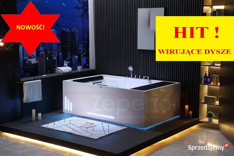 Wanna z hydromasażem EBD628 L prostokątna Łazienka Grabówka sprzedam