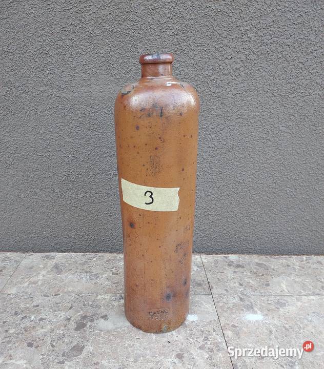 3 Stara ceramiczna butla sygnowana Mind Inh 1L Antyki pomorskie Tczew