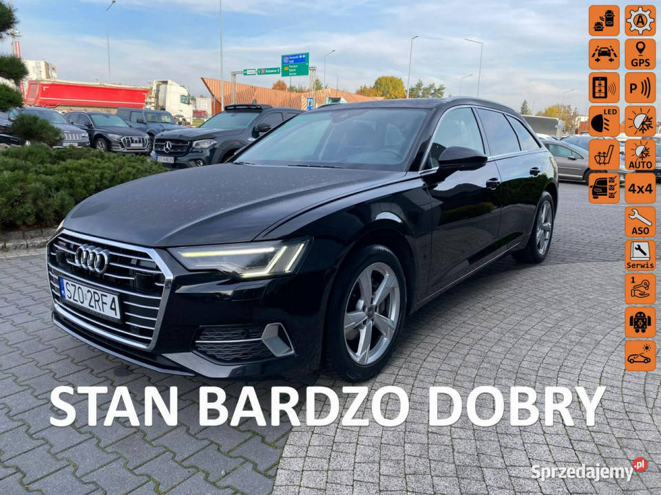 Audi A6 radar quattro navi LED virtual cockpit elektrycznie ustawiane fotele Żory