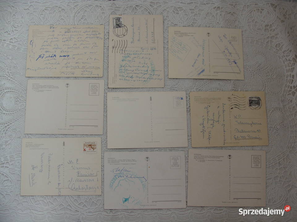 Pocztówki PRL z Warszawy Poznań
