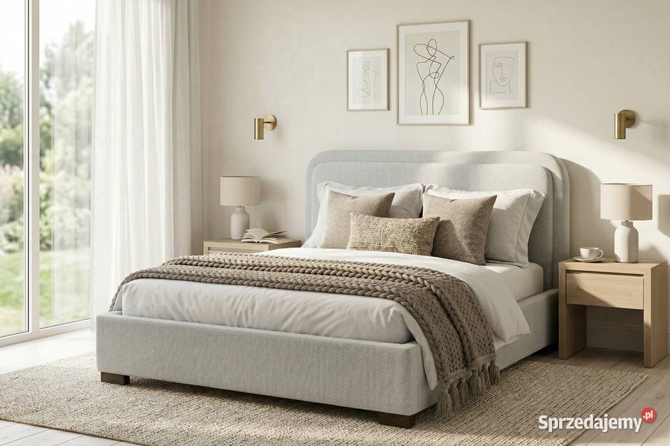 MARCUS łóżko 180x200 piękny zagłówek pojemnik świętokrzyskie sprzedam